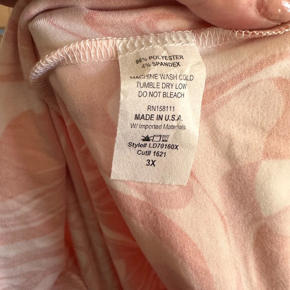 NWOT 3X LIVD Hayden Marble Wrap Dress - Picture 3 of 4